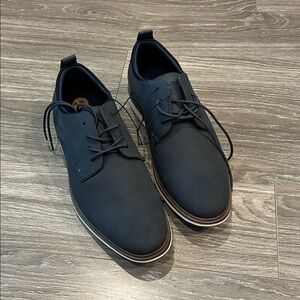 Men's Aldo Navy Casual Lace-Up Dress Shoes